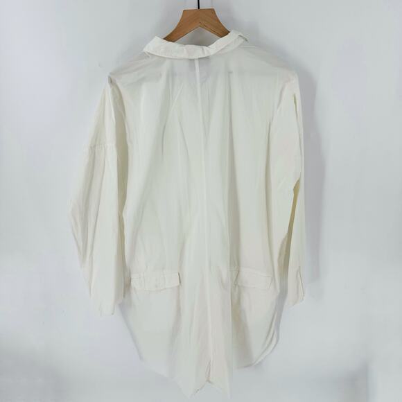 Acne Studios Lash Poplin Oversized Button Down Shirt White Size 38 - Picture 2 of 9